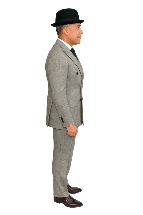 Harlem Nights Movie Clothing Outfit - 1920s Costume Party Mens Suits + Hat Shirt and Tie