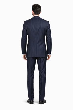Men's 2 Button with Vest and Classic Pinstripe Suit