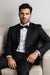 Tiglio Suit - Signature Menswear Wool Fabric SuitsOutlet - Brand Men's 2-button Black Tuxedo  - High End Suits - High Quality Suits
