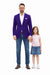 Men's Blazer On Sale Purple and Bold White Pinstripe Blazer