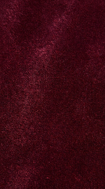 Men’s Burgundy Velvet Tuxedo, Slim Fit Double Breasted Formal Tuxedo Suit for Wedding, Prom and Groom Wear