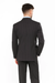 Pinstripe ~ Stripe Pattern Men's Charcoal Double Breasted Wool Peak Lapel Stripe Suit