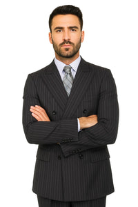 Men's Charcoal Double Breaste