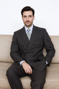 Men's Charcoal Double Breaste