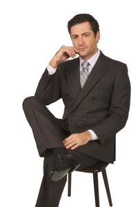 Men's Charcoal Double Breaste