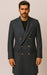 Men's Charcoal Grey - Dark Gray Fabric Double breasted Overcoat  44 inch full length Topcoat
