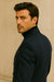 Men's Charcoal Grey - Dark Gray Fabric Double breasted Overcoat  44 inch full length Topcoat