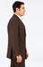 Men's Classic Fit Peak Lapel Double Breasted Brown 6 Button Suit