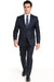 Giorgio Fiorelli Suit Men's Classic Two Buttons pinstripe Authentic Giorgio Fiorelli Brand suits Flat Front Pant