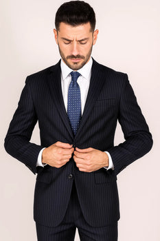 Men's Classic Two Buttons pinstripe