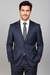 Mantoni Suit - Signature Menswear Wool Fabric SuitsOutlet - Brand Men's Dark Navy Blue Suit For Men 2-button Suit  - High End Suits - High Quality Suits