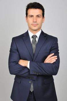Men's Dark Navy Blue Suit 