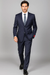 Mantoni Suit - Signature Menswear Wool Fabric SuitsOutlet - Brand Men's Dark Navy Blue Suit For Men 2-button Suit  - High End Suits - High Quality Suits