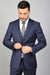 Tiglio Suit - Signature Menswear Wool Fabric SuitsOutlet - Brand Men's Dark Navy Blue Suit For Men 2-button Suit  - High End Suits - High Quality Suits