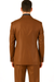 Men's Designer 2-Button With Sheen Rust ~ Peach Sharkskin Suit