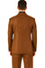 Men's Designer 2-Button With Sheen Rust ~ Peach Sharkskin Suit