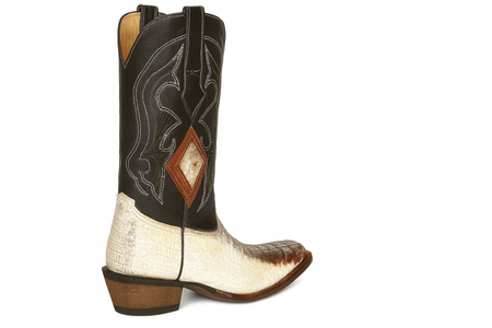 Los Altos Boots Natural Genuine Crocodile ~ World Best Alligator ~ Gator Skin Western Cowboy Dress Cowboy Boot Cheap Priced For Sale Online (D)