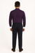 Men's Fashion Hidden Button French Cuff Mandarin Collarless Preacher Round Style Men's Dress Shirt
