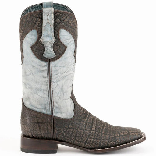 Ferinni Boot - Mens Dress Cowboy Boot - Ferrini Stampede Men's Print Crocodile Boots Handcrafted Black in Black Color