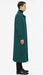 Men’s Full-Length Green Overcoat – Microfiber Blend for Winter Maxi Duster Coat