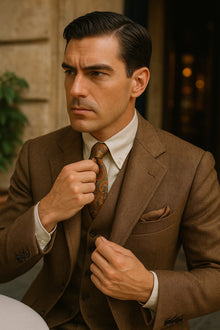 Men's Great Gatsby Brown Suits