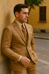 Men's Great Gatsby Brown Suits - Image 10