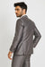Men's Grey Tuxedo - Gray Tuxedo Suit With White Trim Lapel Slim Fit Wedding Suit - Prom Suit