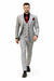 Men's Grey and Black Pinstripe Three-Piece Suit 1920s Suit Gangster Stripe Vintage Look