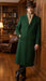 Men’s Hunter Green Full-Length Wool Overcoat – Classic Winter Dress Coat for Formal and Everyday Wear