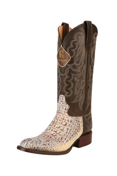 Mens King Exotic Caiman Hornback Cowboy Boots Natural (4980249) - Image 5
