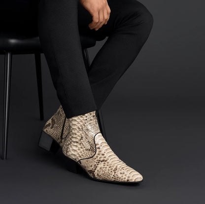 Men's Los Altos Python Ankle Boot 635749 - Image 4