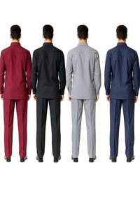 Men's Plain Long Sleeve Casual Walking Suit