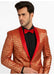Men's Red and Gold Floral Shawl Collar Tuxedo Dinner Jacket Cheap Priced Blazer Jacket For Men Perfect for Prom & Wedding - Red Tuxedo