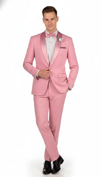 Men’s Rose Pink Tuxedo Suit