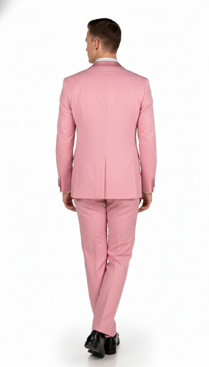 Men’s Rose Pink Tuxedo Suit