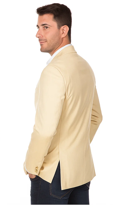 Men's Sand 2 Button Rich Cheap Priced Designer Fashion Dress Casual Blazer On Sale Blazer - Image 2