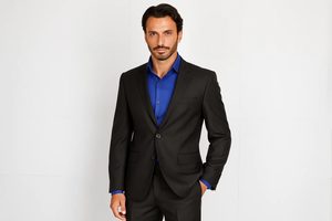 Men's Slim Fit affordable Cheap Priced Business Suits Clearance Sale online sale Black - Image 2