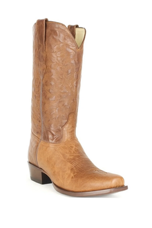 Men's Volcano Light Brown Genuine Premium Leather Los Altos Boots 7 Toe Cowboy Dress Cowboy Boot Cheap Priced For Sale Online