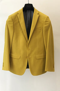 Men's Yellow Four Button Cuffs  Cheap Priced Designer Fashion Dress Casual Blazer On Sale Blazer