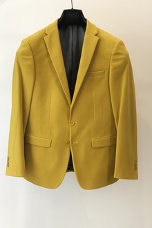 Men's Yellow Four Button Cuffs  Cheap Priced Designer Fashion Dress Casual Blazer On Sale Blazer