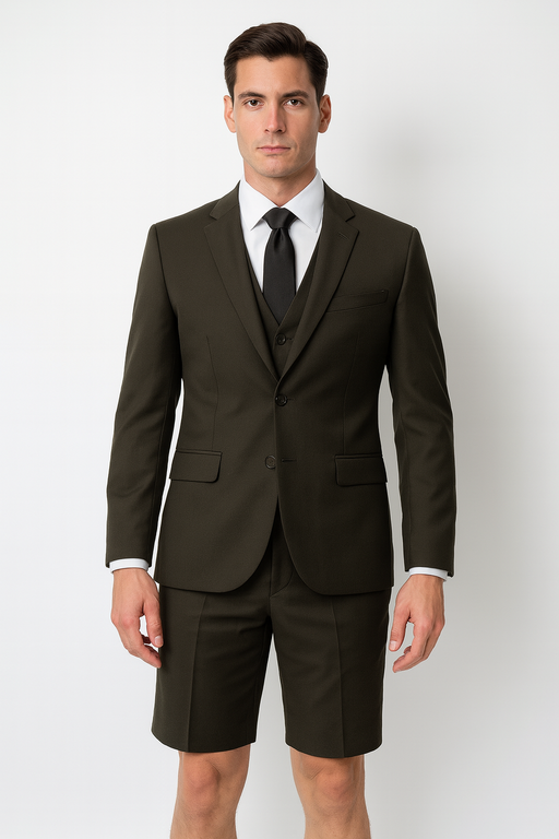 Men's Black Short Suit