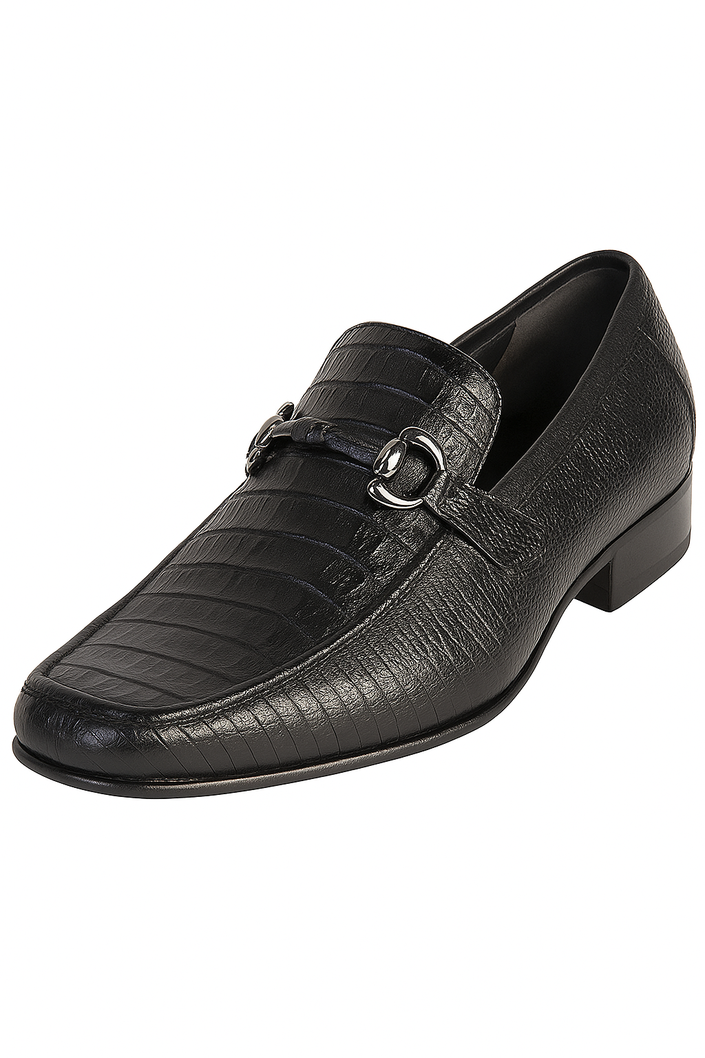 Mens Black Genuine Caiman Belly And Lizard Slip On By Los Altos - Image 4