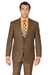 Renaissance Collection - Regular Fit 3 Piece Suit Chestnut