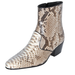 Mens Python Snakeskin Ankle Boots