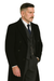 Arthur Shelby Vested Gray Plaid Peaky Blinders Suit - Peaky Blinders Outfit + Black  Double Breasted Overcoat (Peaky Blinder Custome)