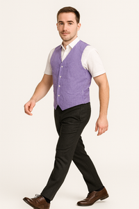 Men's Dark Navy Blue and White Stripe ~ Pinstripe Seersucker Sear sucker suit Vest Set