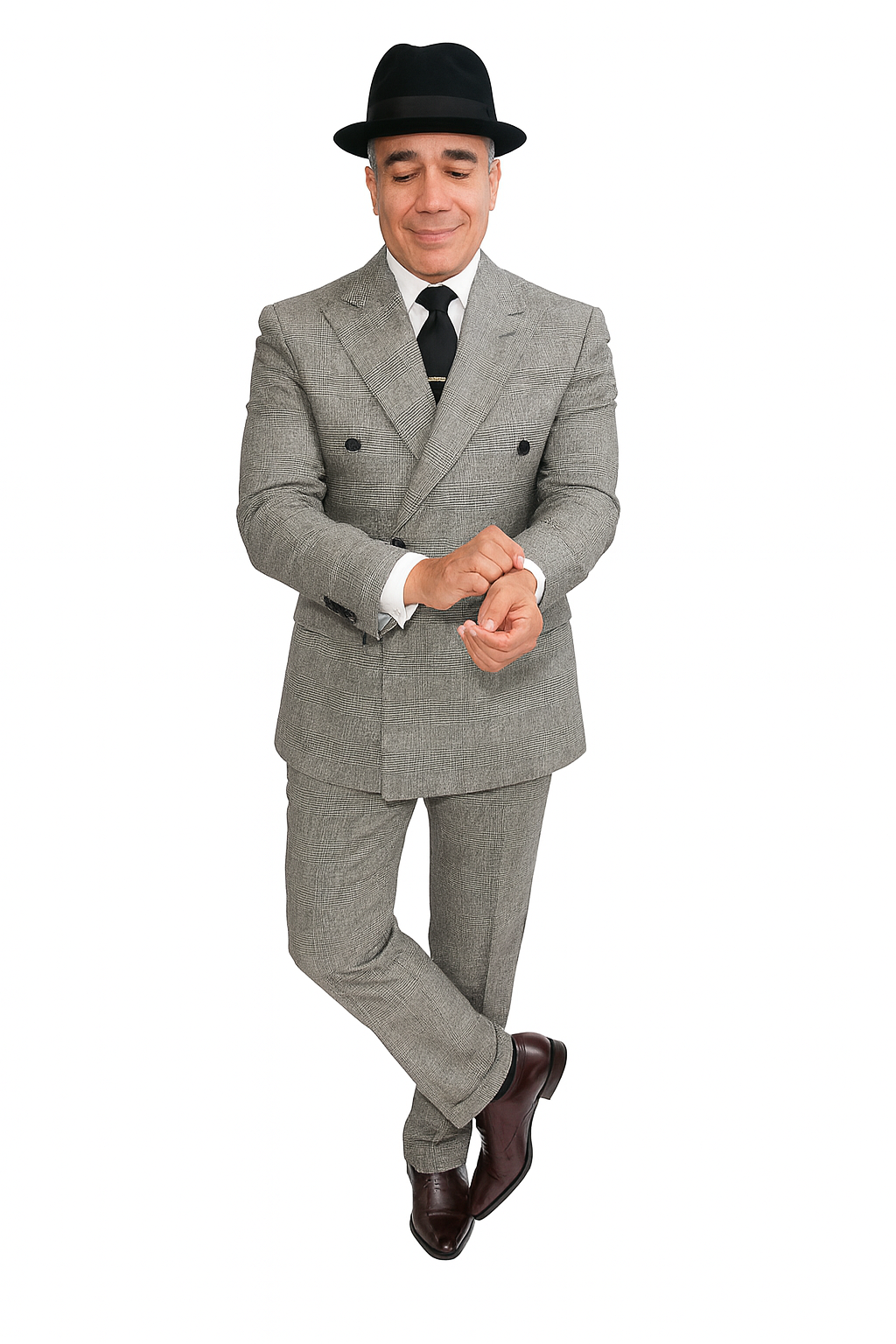 Harlem Nights Movie Clothing Outfit - 1920s Costume Party Mens Suits + Hat Shirt and Tie - Image 6