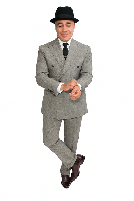 Harlem Nights Movie Clothing Outfit - 1920s Costume Party Mens Suits + Hat Shirt and Tie