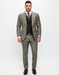 Statement Suits - Wool Suits - Peak Lapel Suits - Ticket Pocket - Modern Fit - Olive Suit