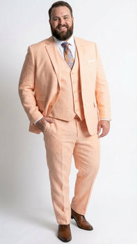 Men’s peach suit-3 piece suit for men
